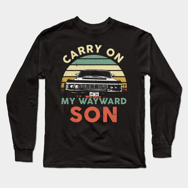 Carry On My Wayward Son Long Sleeve T-Shirt by maelotti22925